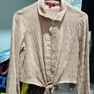 Guess blouse cropped sz small